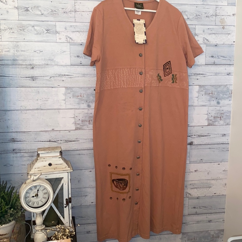 Blue Cactus Aztec Style Dress NWT Size 1X